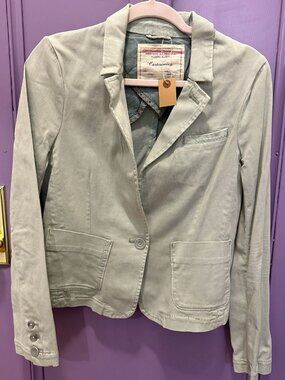 Cartonnier Sage Green Twill Blazer Size M